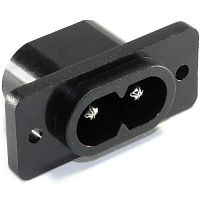 Штеккер панельный 2-х полюсный серии AC-03X с фланцами RUICHI AC-034 | код 84664 | Ruichi