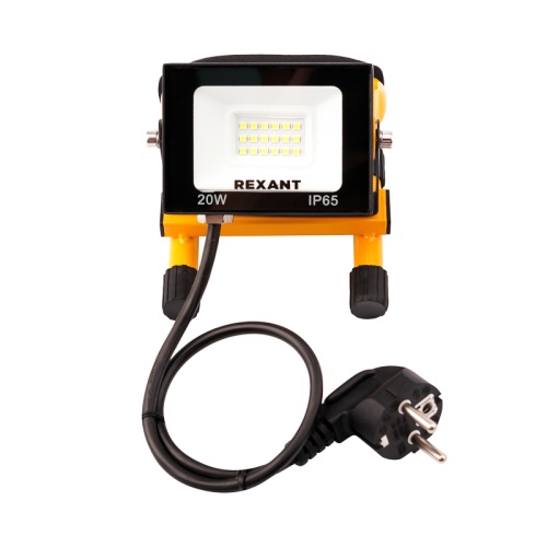 Прожектор-переноска REXANT СДО-EXPERT 20 Вт 1600 Лм 6500 K со шнуром 0,5 метра и евровилкой | код 605-020 | REXANT