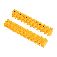 Клеммная винтовая колодка KВ-25 10-25, ток 60 A, полиэтилен желтый REXANT (10 шт./уп.) | код 07-5025-3 | REXANT