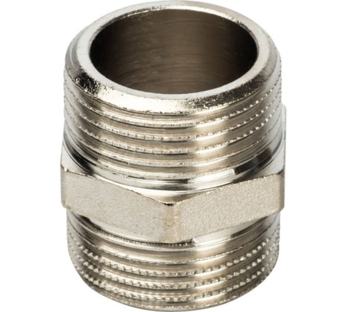 Ниппель HH никелированный 3/4 (SFT-0004-003434) | код RG008Q0OCMVHJK | STOUT