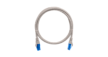 Шнур коммутационный NIKOMAX U/UTP 4 пары, Кат.6 (Класс E), 250МГц, 2хRJ45/8P8C, T568B, заливной, с защитой защелки, многожильный, BC (чистая медь), 24AWG (7х0,205мм), PVC нг(А), серый, 15м | код NMC-PC4UE55B-150-GY | NIKOMAX