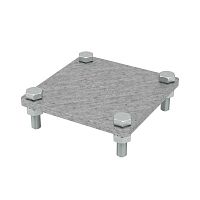 Соединитель полоса-полоса 25-40мм с разделит. пластиной 100х100мм | код NG3106 | DKC