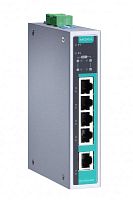 Коммутатор EDS-G205A-4PoE Unmanaged gigabit PoE switch with 4 PoE 10/100/1000BaseT(X) ports, 1 1000BaseT port | код 00-06074435 | MOXA