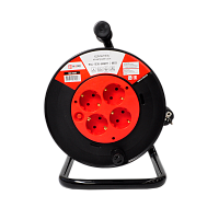 Удлинитель на катушке RG4-1030-SMART с термозащитой четырехместный с заземлением 10А 30м 8803 IN HOME | код 4690612010557 | IN HOME