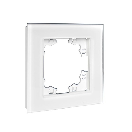 Рамка 1-м Афина стеклянная бел. UNIVersal 2242