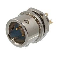 Разъём быстроразъёмный RUICHI XS9-2(Zn) panel plug, 2-х контактый | код 106633 | Ruichi