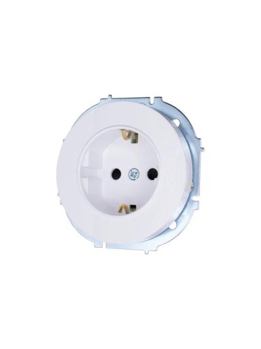 Розетка 1-м OSEN IP20 16А с защ. шторками ПБТ бел. LEZARD 743-0288-124B фото 2