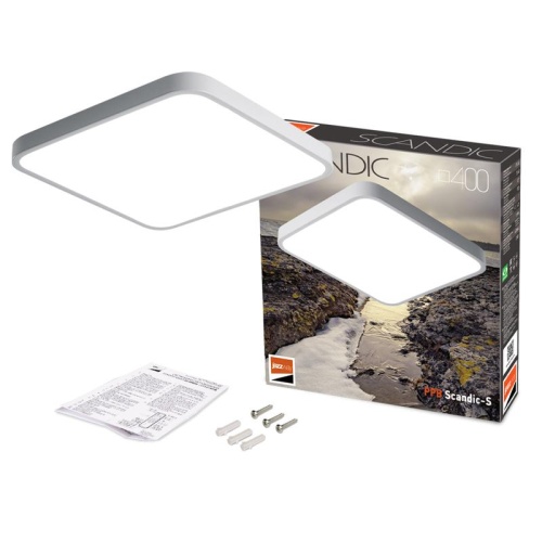 Светильник светодиодный декоративный PPB Scandic-S 54Вт 4000К IP20 420х430х50 настенно-потолочный WH | Код. 5037212 | JazzWay фото 6