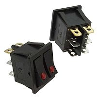 Клавишный переключатель RUICHI KCD3-2201-C B/6P, ON-OFF | код 104987 | Ruichi