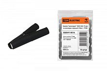 Зажим крокодил ЗКИ 30А 75мм в изоляции черный (10шт) TDM | код SQ0541-0016 | TDM