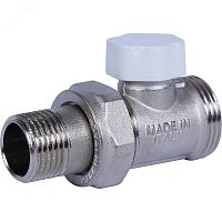 Клапан запорно-балансировочный прямой, 1/2' х 3/4'ЕК | код SVL-1196-000015 | STOUT