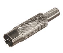 Разъем гнездо TV никель c пружиной PROCONNECT | код 05-2014-4 | PROCONNECT