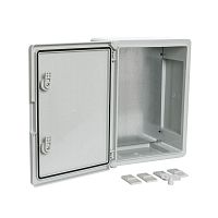 Корпус пластиковый с монтажной панелью ЩМП IP65 серая дверь 400х300х170 Промрукав | код PR08.26482 | ПРОМРУКАВ