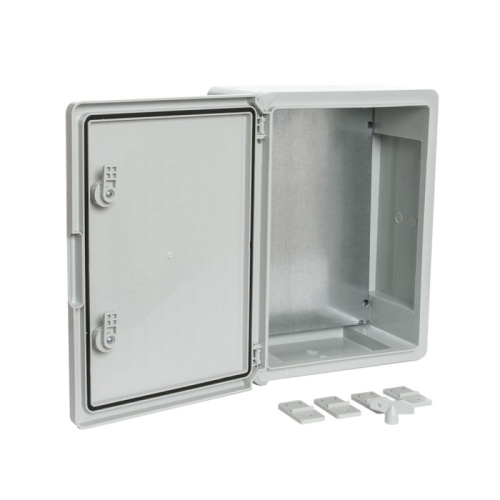 Корпус пластиковый с монтажной панелью ЩМП IP65 серая дверь 400х300х170 Промрукав | код PR08.26482 | ПРОМРУКАВ