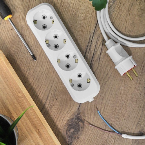 Колодка 4 гнезда c заземлением | код 11-8707 | REXANT фото 4 Колодка 4 гнезда c заземлением | код 11-8707 | REXANT фото 4