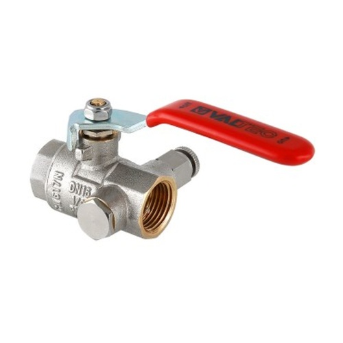 Кран шар. BASE с дренажом и воздухоотводчиком 1/2" вн.-вн. | код. VT.245.N.04 | VALTEC Кран шар. BASE с дренажом и воздухоотводчиком 1/2" вн.-вн. | код. VT.245.N.04 | VALTEC