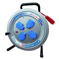 Удлинитель на метал. катушке 4х40м с заземл. 16А IP44 4кВт КГ 3х2.5 с защ. крышкой АРКТИК DOMTOK 2589