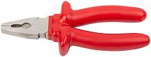 Плоскогубцы комбинированные ''Энергия'',1000 В, никелир.покрытие, 2-хслойные изолированные ручки 180 мм | код 50764 | КУРС