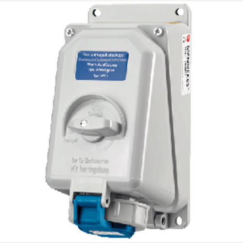 Розетка настенная блокировка DUO 16А 2Р IP67 | код 10801 | MENNEKES