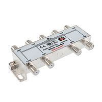ДЕЛИТЕЛЬ ТВ х 8 + 9шт. F BOX 5-1000 МГц Silver REXANT | код 05-6105 | REXANT