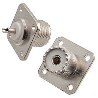 Разъём высокочастотный RUICHI UHF-BJ1, крепление под 4 винта | код 61383 | Ruichi