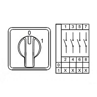 800 035, CS040092M, Двухпозиционные Переключатели Вкл-Выкл (0-1), 4 FAZ 40 A 60градус. | код 0.0.0.8.00035 | KLEMSAN