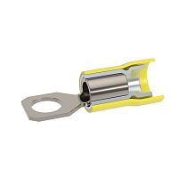 Наконечник с отверстием под винт и изолир.фланцем ПВХ, двойная гильза, 2,5-6 кв.мм М8 (д.8,4мм) (НКИ) | код 2C8P-DS-PVC | DKC