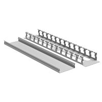 Органайзер кабельный с крышкой и отверстиями 2U, глубина 40 мм, для 19'' IT-корпусов ДКС серии STI/CQE, RAL7035 | код R5CPF1942HE | DKC