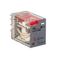 Реле промежуточное с кнопкой и мех, Индикацией RPAt 22/3 10A 230В AC AVERES | код rpat-22-3-230AC | EKF