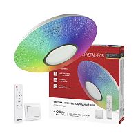 Светильник светодиодный COMFORT CRYSTAL-RGB 125Вт 3000-6500К 10000лм 230В 500х115мм с пультом ДУ IN HOME 4690612058702