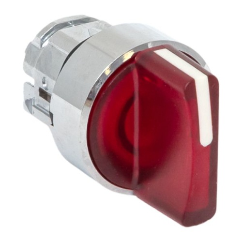 Исполнительный механизм переключателя ХB4 красный на 3 положения возвратный без фиксации, с подсветкой с короткой ручкой PROxima | код XB4BD3L-R | EKF фото 2