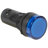 Моноблочная сигнальная лампа ∅ 22,3 - Osmoz - с подсветкой - со встроенным светодиодом - IP 66 - синий - 230 В~ | код 024143 | Legrand