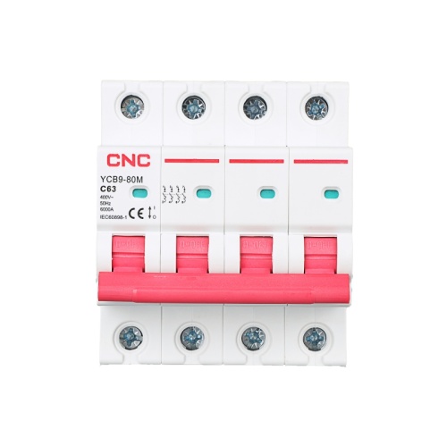 Автоматический выключатель YCB9-80M 16A 4P 6кА C без тепловой защиты | код A033102 | CNC Автоматический выключатель YCB9-80M 16A 4P 6кА C без тепловой защиты | код A033102 | CNC