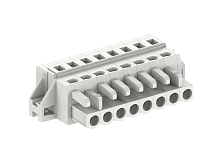 450618/010 Розетка каб. MCS с крепеж.францем, шаг 5.0мм, 18 конт., сер., шт | код 450618/010 | SUPU