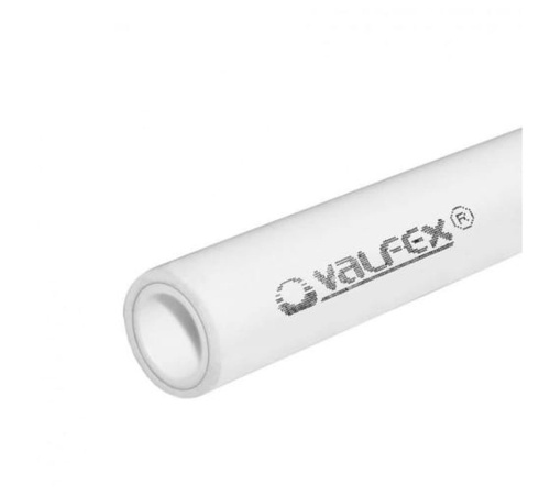 Труба полипропиленовая армированная алюминием SDR6 PN25 32 х 5.4 мм хлыст 4 м белая | код 10104032 | VALFEX