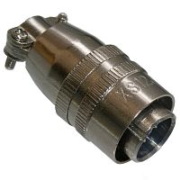 Разъём быстроразъёмный RUICHI XS12-4 (Zn) cable plug, 4-х контактый | код 106647 | Ruichi
