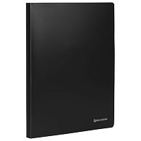 Папка на 2 кольцах BRAUBERG Office, 25 мм, черная, до 170 листов, 0,5 мм, 227495 | код 227495 | BRAUBERG