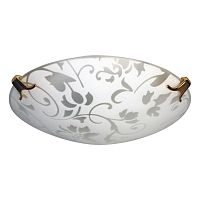 Светильник НПБ 01-60-130 "Эрика" d250 М15 60Вт E27 IP20 матовый бел./клипса зол. (инд. упак.) Элетех 1005204374