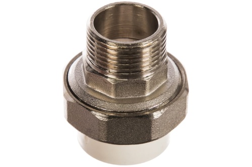 Соединение разборное 32 х 1' НР полипропиленовое PPR белое | код. PA21018 | PRO AQUA