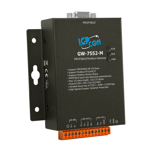 GW-7552-M CR PROFIBUS/Modbus Gateway (RoHS) (Metal casing) | код 00-06115972 | ICP DAS GW-7552-M CR PROFIBUS/Modbus Gateway (RoHS) (Metal casing) | код 00-06115972 | ICP DAS