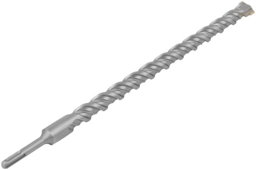 Бур по бетону SDS PLUS профи W-образная вставка двойная спираль 25х460мм FIT 32848 фото 6