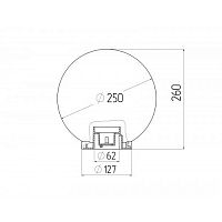 Светильник на опору/кронштейн НТУ 02-60-251 шар белый призма IP44 Е27 max60Вт d250mm | код Б0048044 | ЭРА