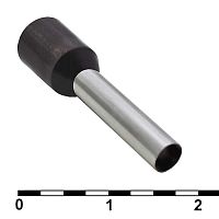 Наконечник на кабель RUICHI DN04012, чёрный, 2.8x12 мм, 4.0 мм2 | код 64292 | Ruichi