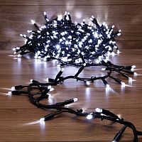 Гирлянда Кластер 10 м, 400 LED, черный каучук, IP67, соединяемая, цвет свечения белый NEON-NIGHT | код 315-265 | NEON-NIGHT