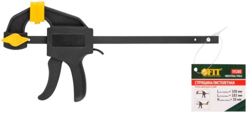 Струбцина нейлоновая пистолетная 100х185х30 мм | код 59280 | FIT фото 3 Струбцина нейлоновая пистолетная 100х185х30 мм | код 59280 | FIT фото 3