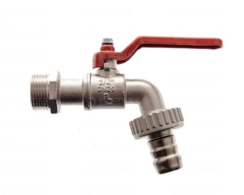 Кран водоразборный со штуцером 3/4' Н длинная ручка GAR (166 3/4') | код RAN30C2EQLGV69 | ITAP