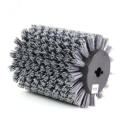 Щетка для Makita 9741, Д100x120x12,7+2 отв, ворс полимер-абразив P180, черный корпус по дереву (1-174) | код 411.912-6731 | OSBORN