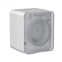 Розетка ОП AtlasDesign PROFI IP54 заземл. защ. шторки 16А 250В сер. | код ATN543045 | Systeme Electric