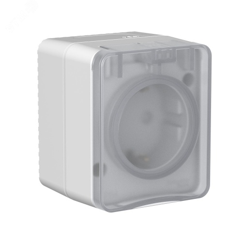 Розетка ОП AtlasDesign PROFI IP54 заземл. защ. шторки 16А 250В сер. | код ATN543045 | Systeme Electric