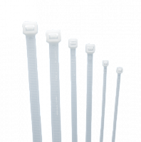 Стяжка кабельная (хомут) нейлон размер 8х200мм, цвет белый | код KSN8-200W | ELVERT